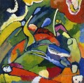 Dos jinetes y figura reclinada Wassily Kandinsky